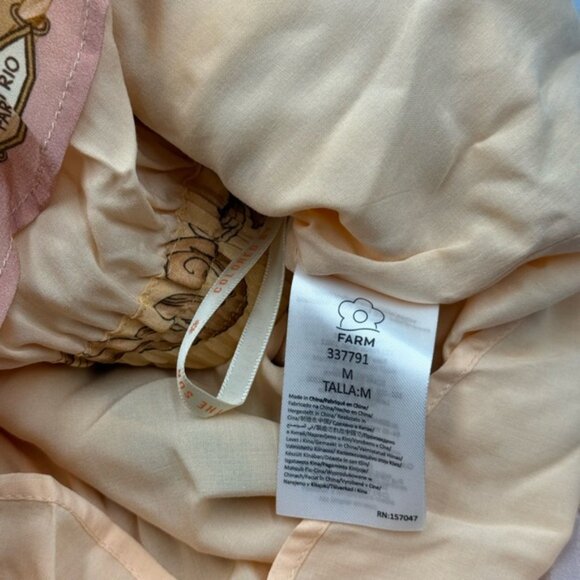 🆕 FARM Rio 🧿 NWOT Multicolor Banana Royalty Kaleidoscope Shorts, Sz M - Picture 15 of 15